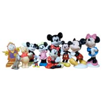 Various Mickey Mouse figures, including Royal Doulton Disney, H12cm, Doulton Minnie, etc