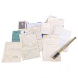 19th century velum documents relating to Jesse Simmons in the Royal Navy, and Coastguard Service