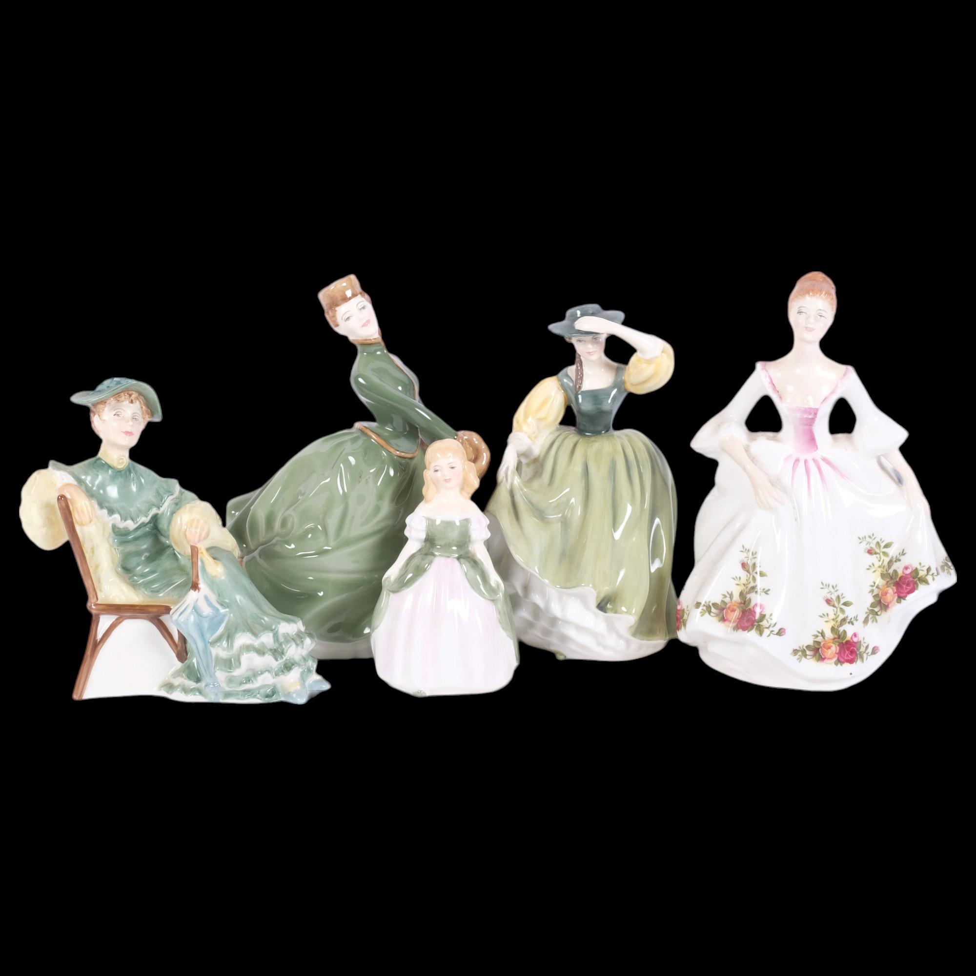 Royal Doulton, 5 various figurines, including Buttercup HN2309, Country Rose HN3221, Grace HN2318,