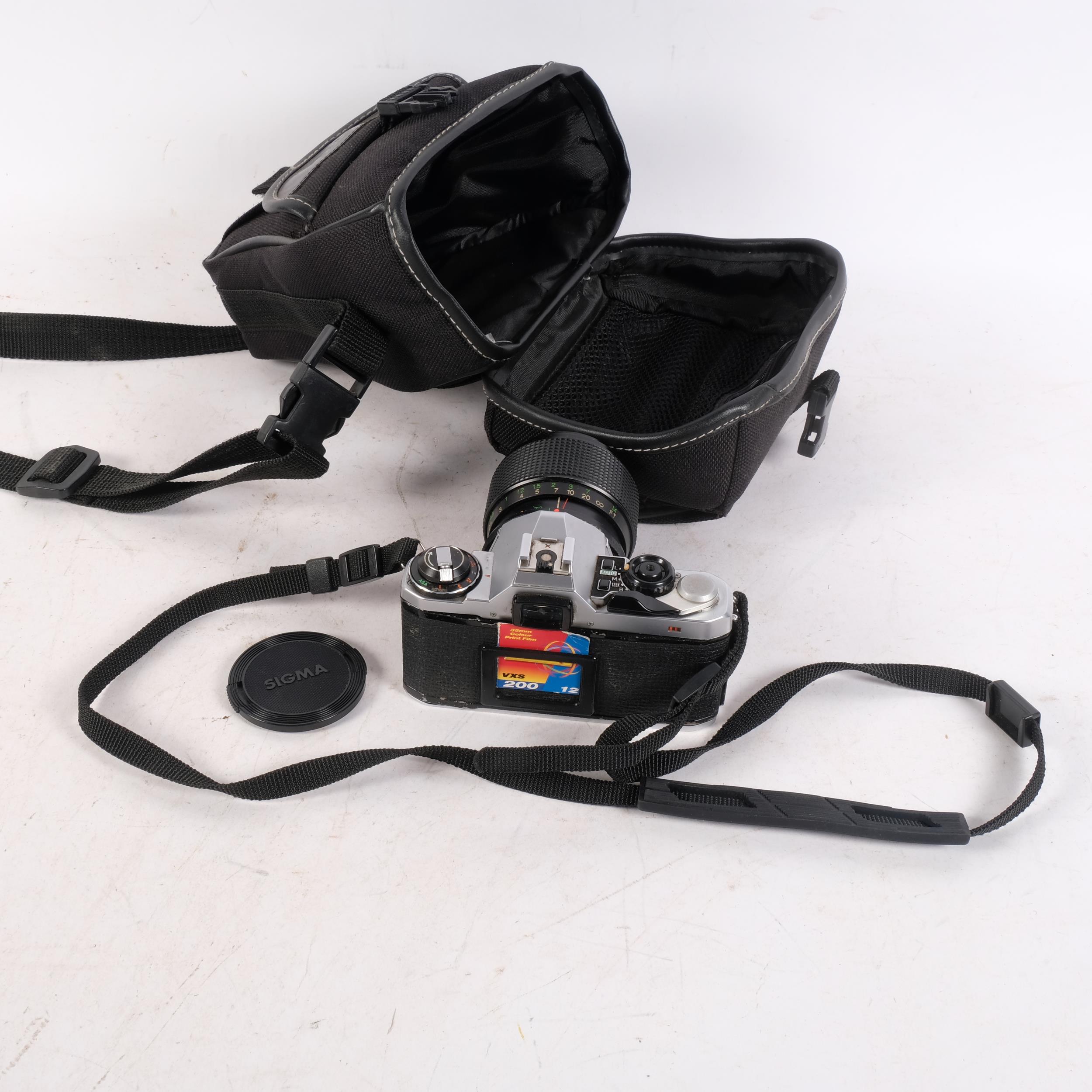 A Pentax ME Super camera, with associated Vivitar MC macro focussing zoom lens, 35-70MM, serial - Image 2 of 2