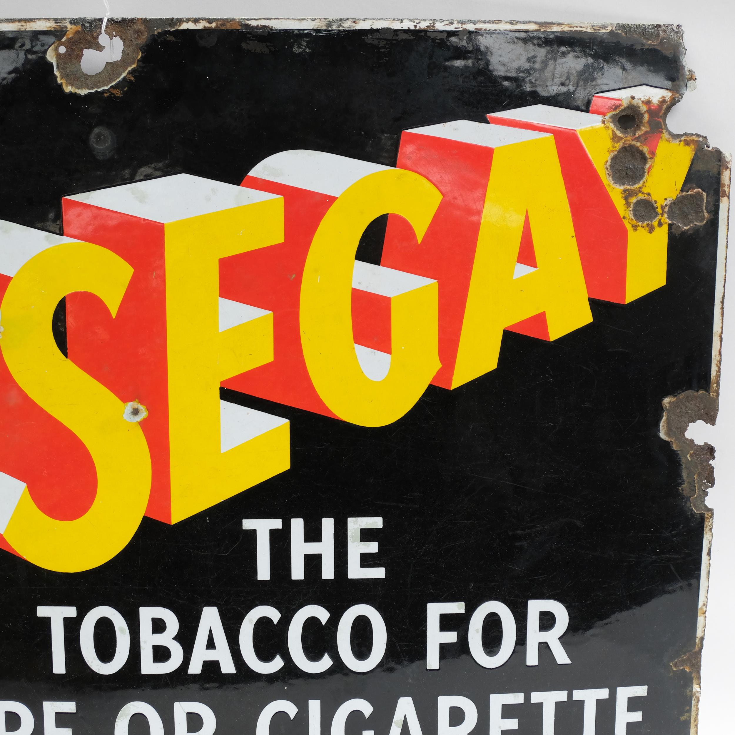 A Vintage enamel sign "Nosegay" The Tobacco for Pipe or Cigarette, 76cm x 51cm - Image 2 of 2