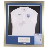 Frank Lampard, a signed England shirt, with certificate dated 21/01/2013, Season 2009 - 2010,