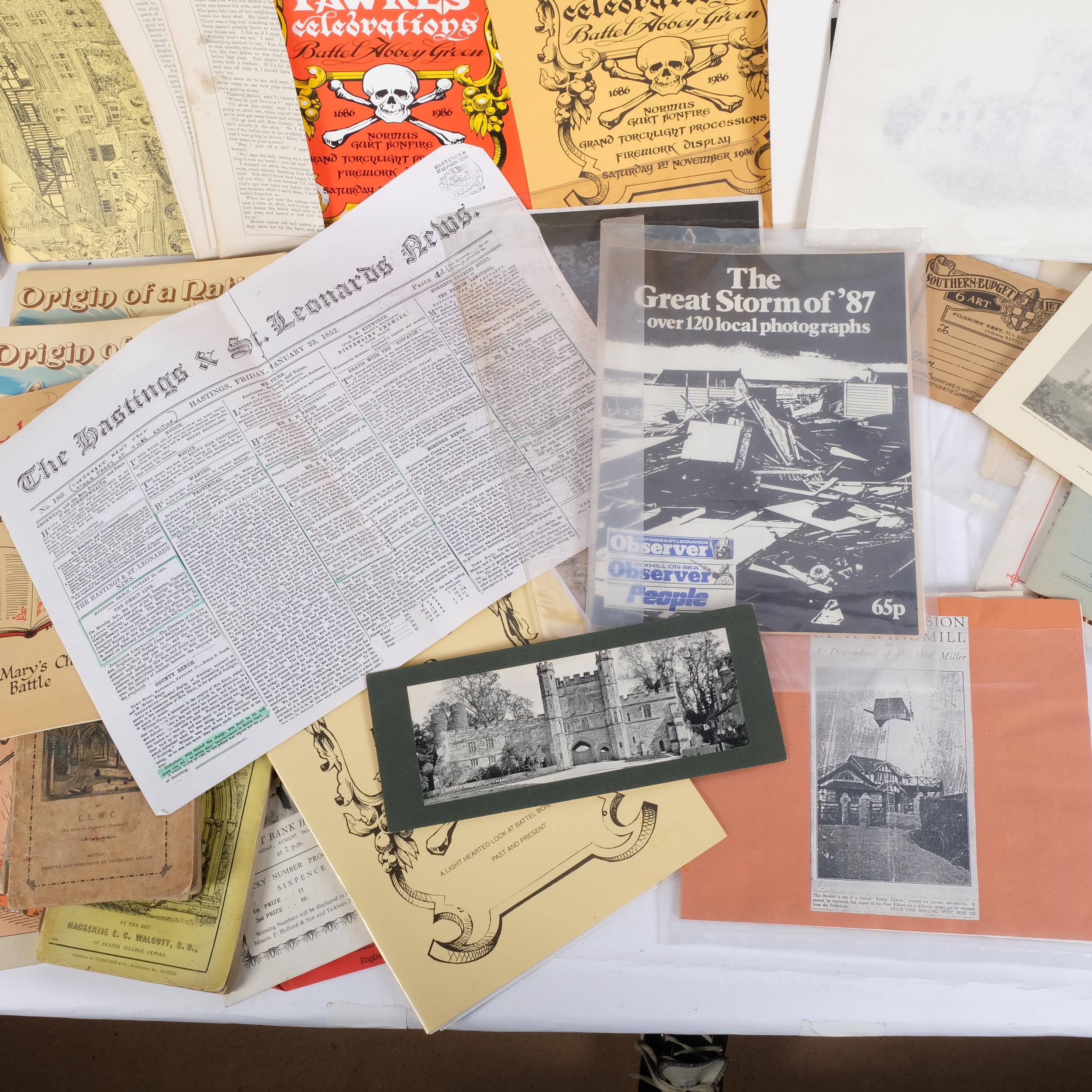 4 folders of various Vintage and later ephemera, booklets, magazines, cuttings, etc, all relating to - Image 2 of 2