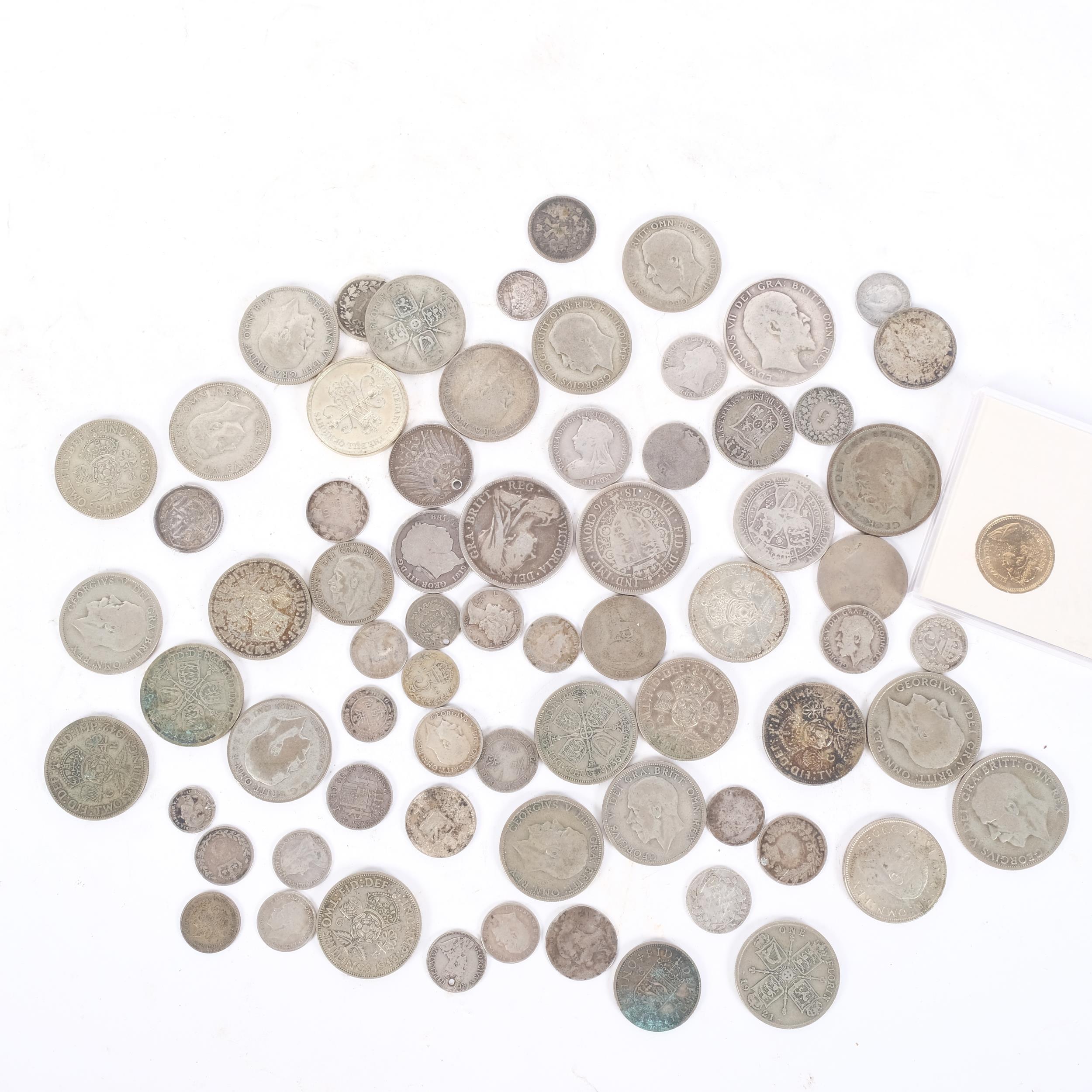 A collection of English pre-decimal silver coins, 14oz - Image 2 of 2