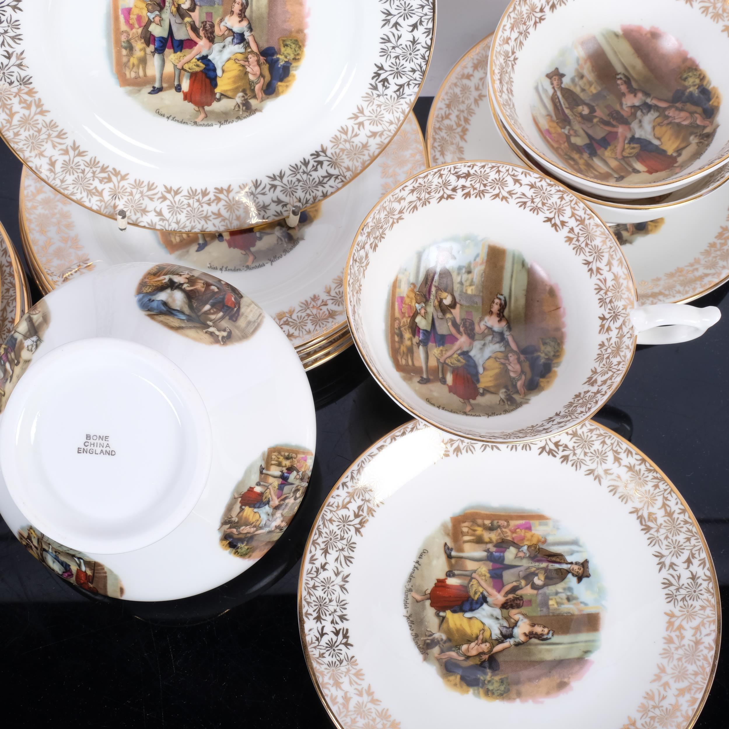 1950s Cries of London tea set for 6 people - Image 2 of 2