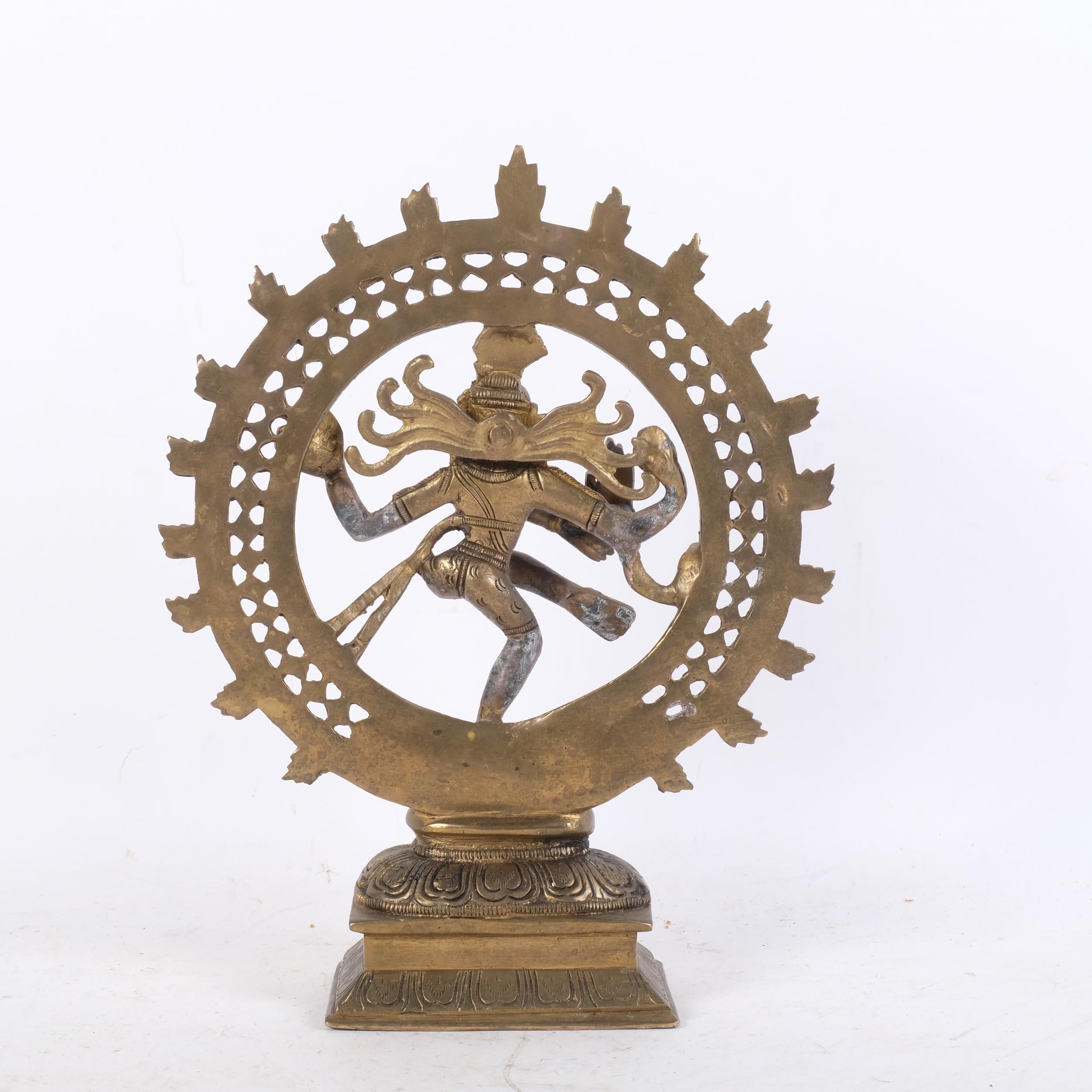 A bronze sculpture of the Hindu God Shiba Nataraja, H29cm - Image 2 of 2