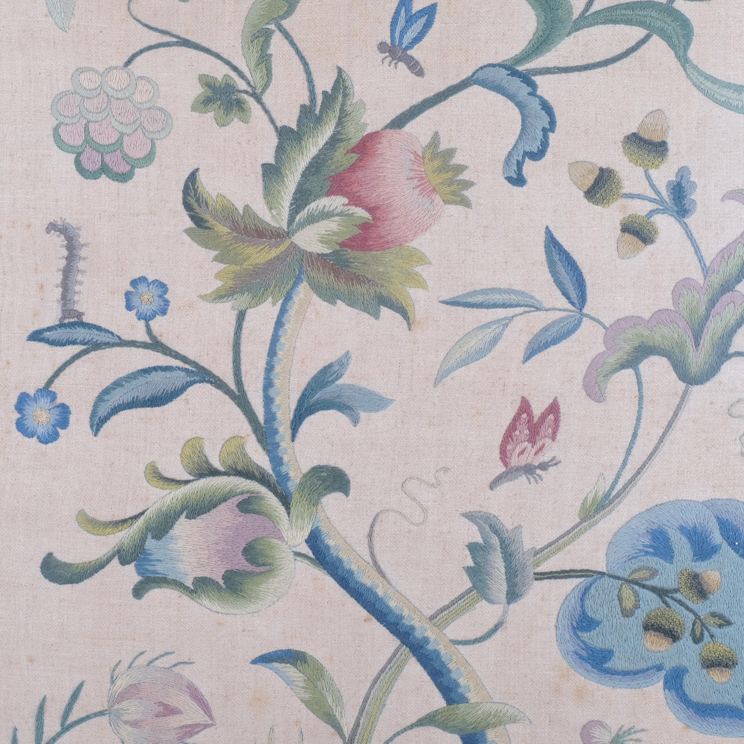 An Arts & Crafts floral tapestry in a gilt wood frame, 80cm x 59cm. - Image 2 of 2