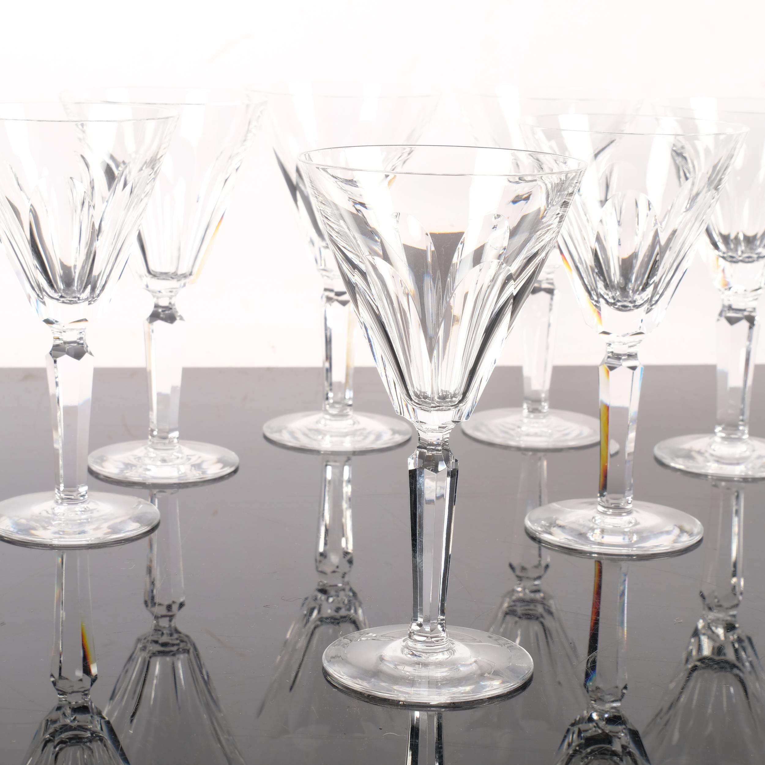 A set of 8 Waterford Crystal Sheila pattern wine glasses, H16.5cm - Image 2 of 2