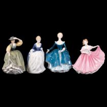ROYAL DOULTON - 4 figurines, including Alison HN2336, Buttercup HN2309, Janine HN2461, and Elaine