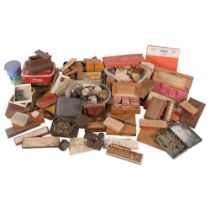 A large selection of watchmaker's tools and accessories, many Vintage and other assorted items