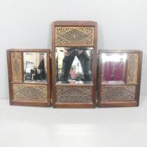 An Anglo-Indian three-fold dressing table mirror. Overall 108x67cm. In our opinion this is a