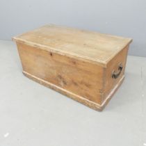 A vintage pine tool box. 79x37x42cm.