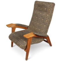 AJ MILNE (ANDREW JOHN MILNE), a mid-century lounge chair, Holmoak for E Horace Holm, ca 1948, height