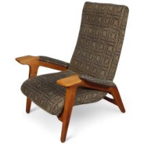 AJ MILNE (ANDREW JOHN MILNE), a mid-century lounge chair, holmoak for E Horace Holm, ca 1948, height