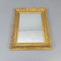 A 19th century French style wall rectangular wall mirror. 82x102cm.