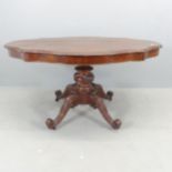 A Victorian mahogany centre table. 129x70x82cm.