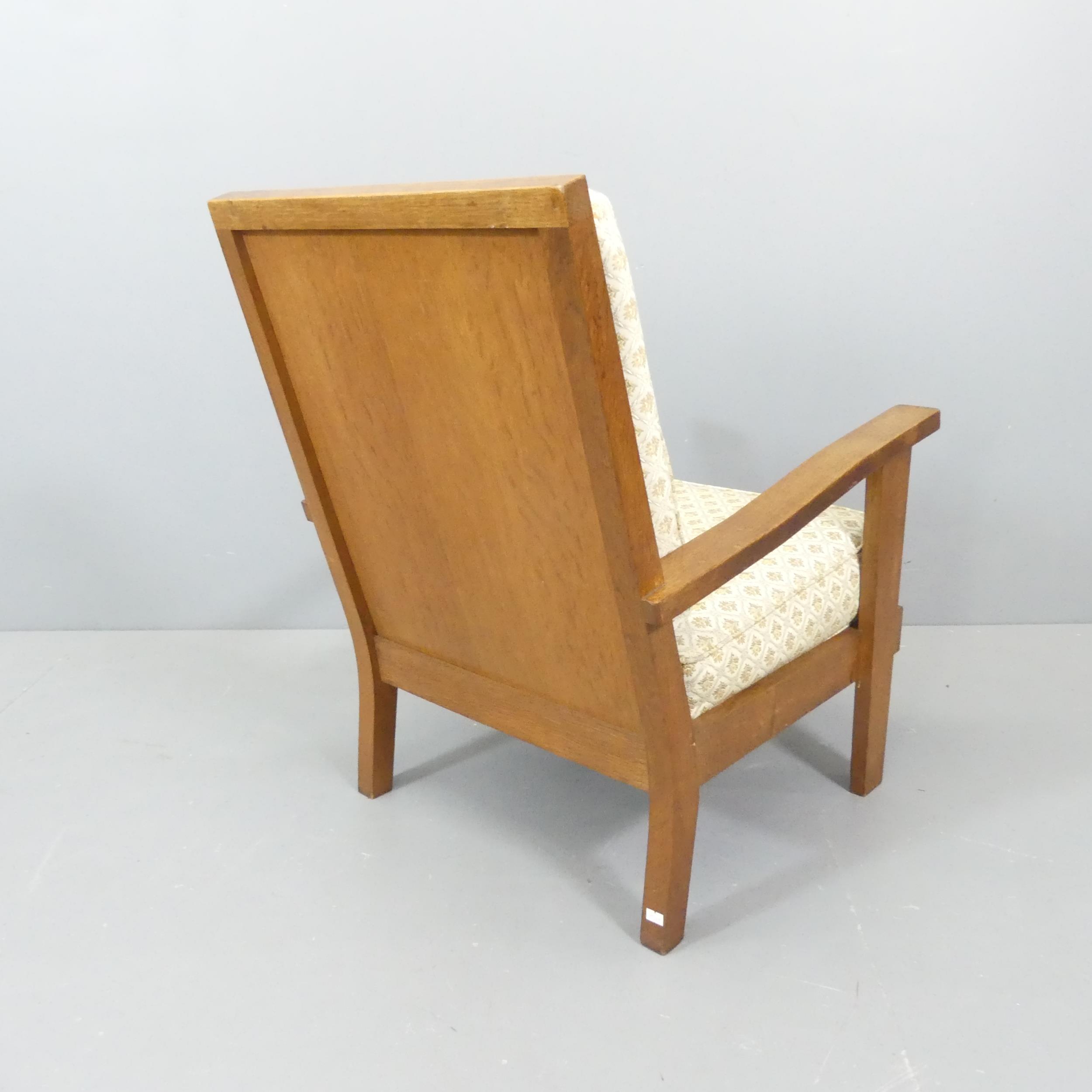 A Brynmawr Furniture Makers oak Arts & Crafts fireside chair, circa 1935, with provenance. WITH - Image 2 of 2