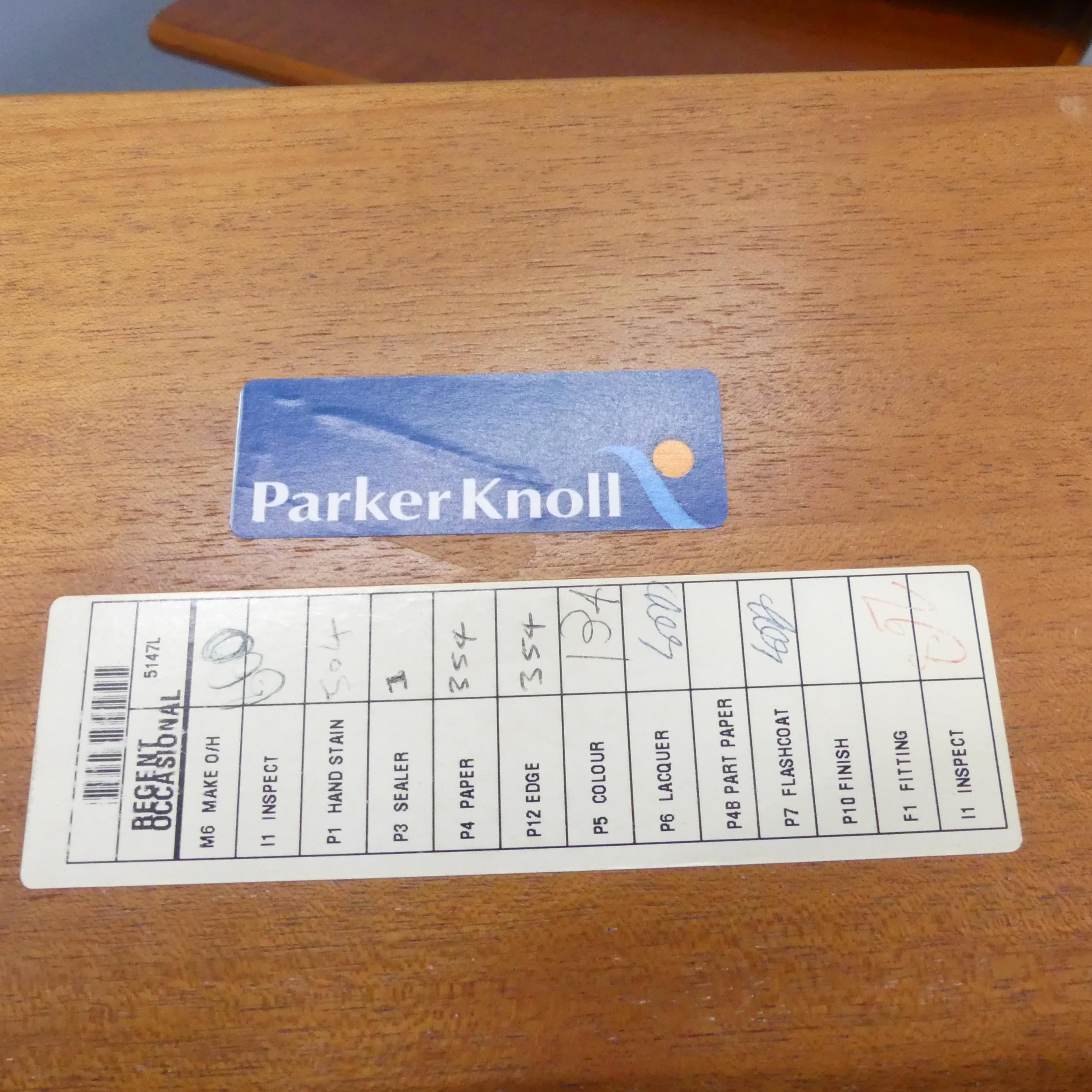 PARKER KNOLL - A teak next of 3 tables., with maker's labels. Largest - 56x49x48cm. - Image 3 of 3