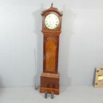 LEECH, ROMSEY - A 19th century eight-day mahogany cased longcase clock, with enamelled circular