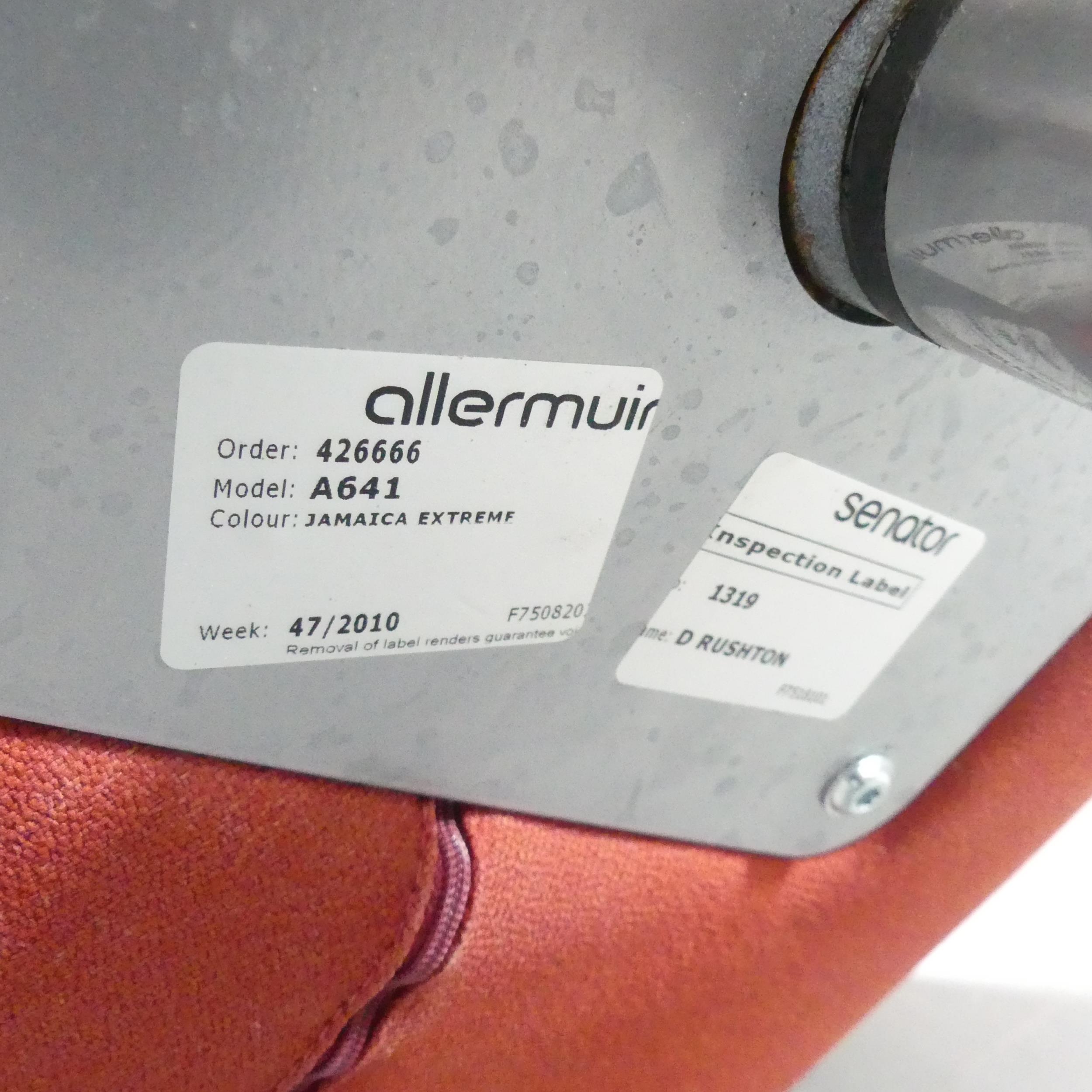 ALLERMUIR - a contemporary "Open" A641 swivel lounge chair, in Jamaican Extreme upholstery on chrome - Image 4 of 4