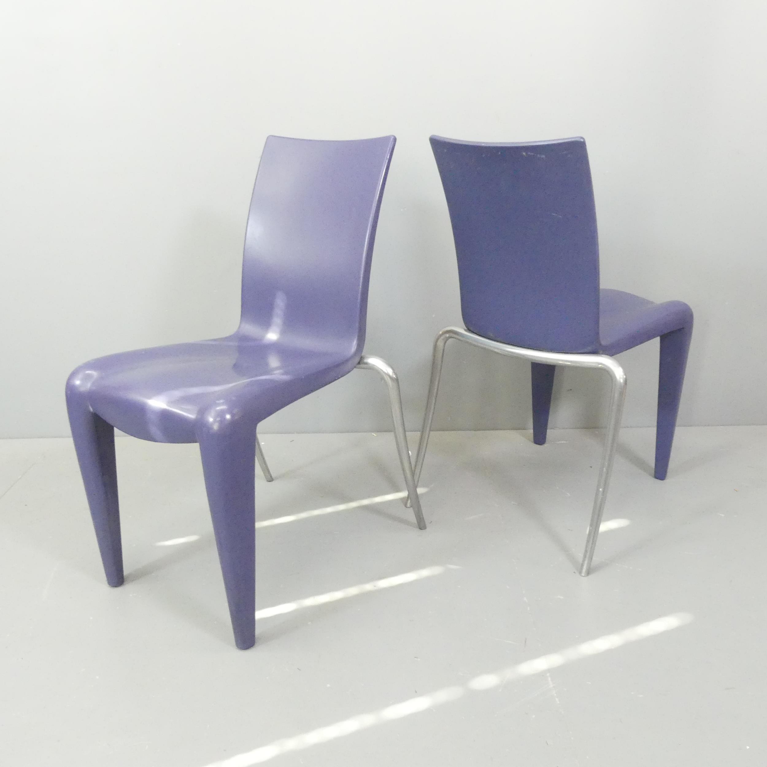 PHILLIPE STARCK - A set of 4 Louis XX side chairs by VITRA, 1990s, the shaped plastic seats with - Image 2 of 3