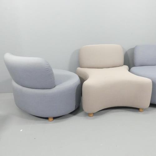 NIGEL COATES FOR HITCH MYLIUS - an OXO modular sofa comprising an X and 2 O-shaped seating units, - Image 2 of 3