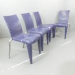PHILLIPE STARCK - A set of 4 Louis XX side chairs by VITRA, 1990s, the shaped plastic seats with