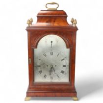 A 19th century mahogany-cased 8-day bracket clock, by Peter Amyot of Norwich, the caddy top case