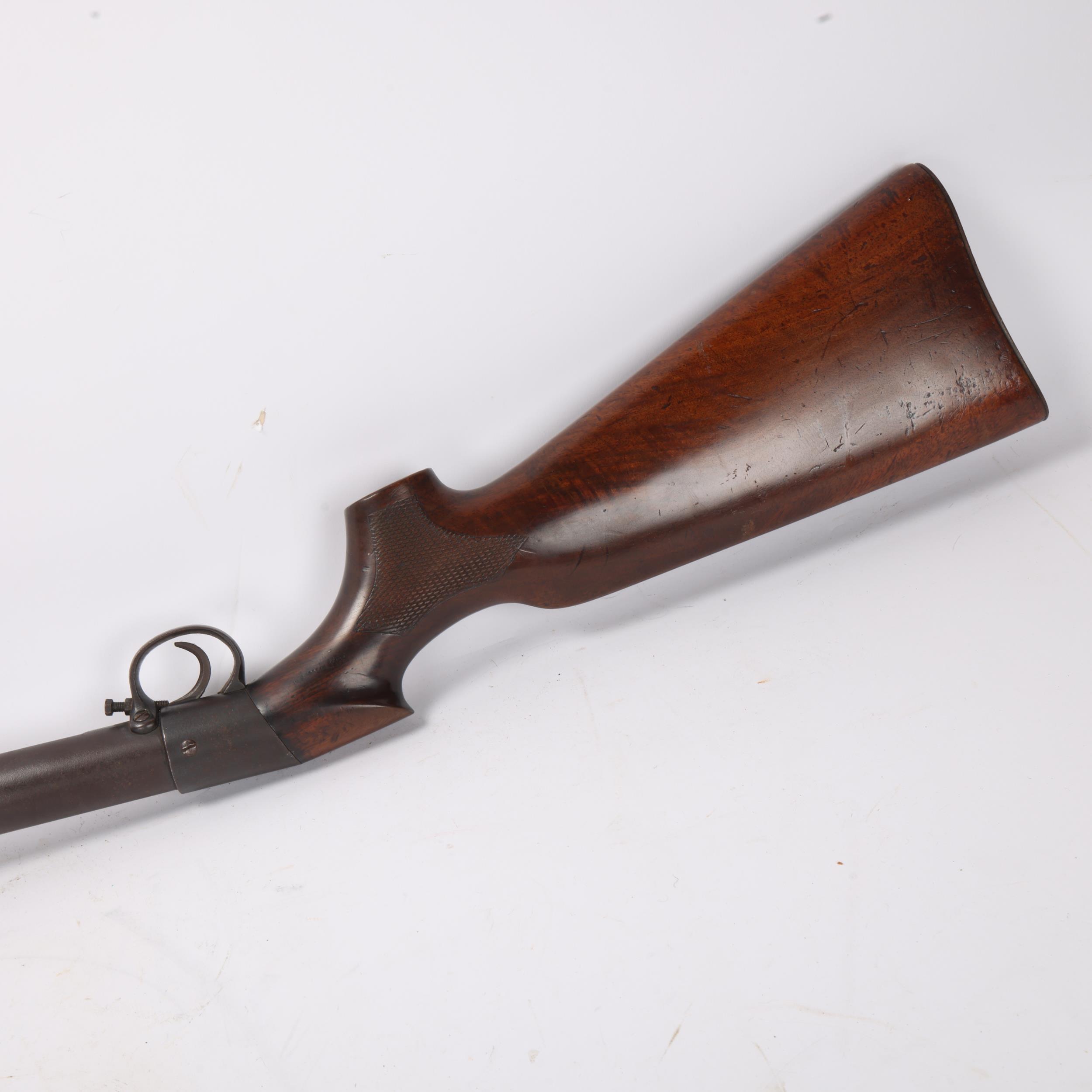 BSA .177 Improved Model D under-lever air rifle with chequered semi-pistol grip and adjustable - Image 3 of 3