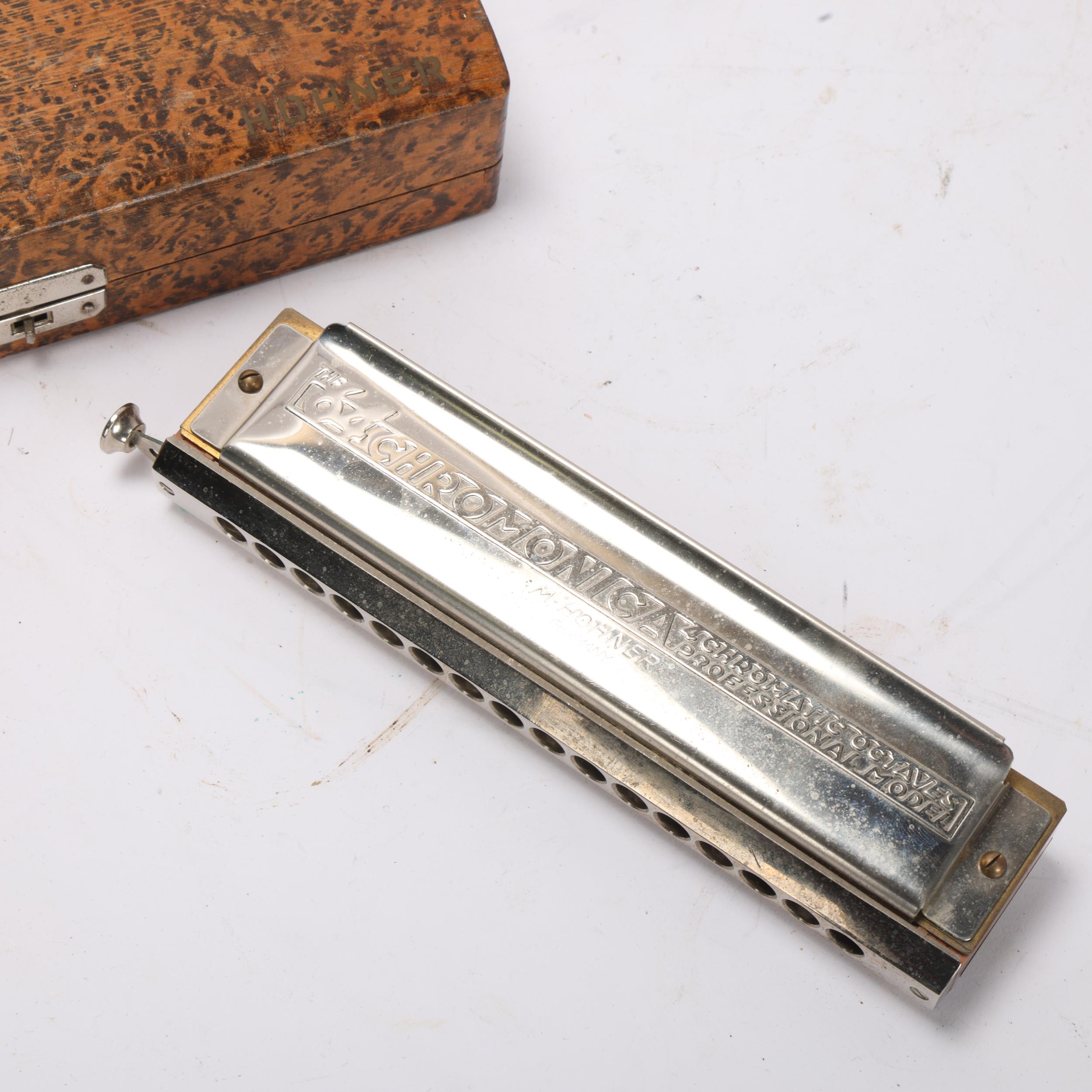 A Hohner 64 Chromonica harmonica, cased - Image 2 of 3