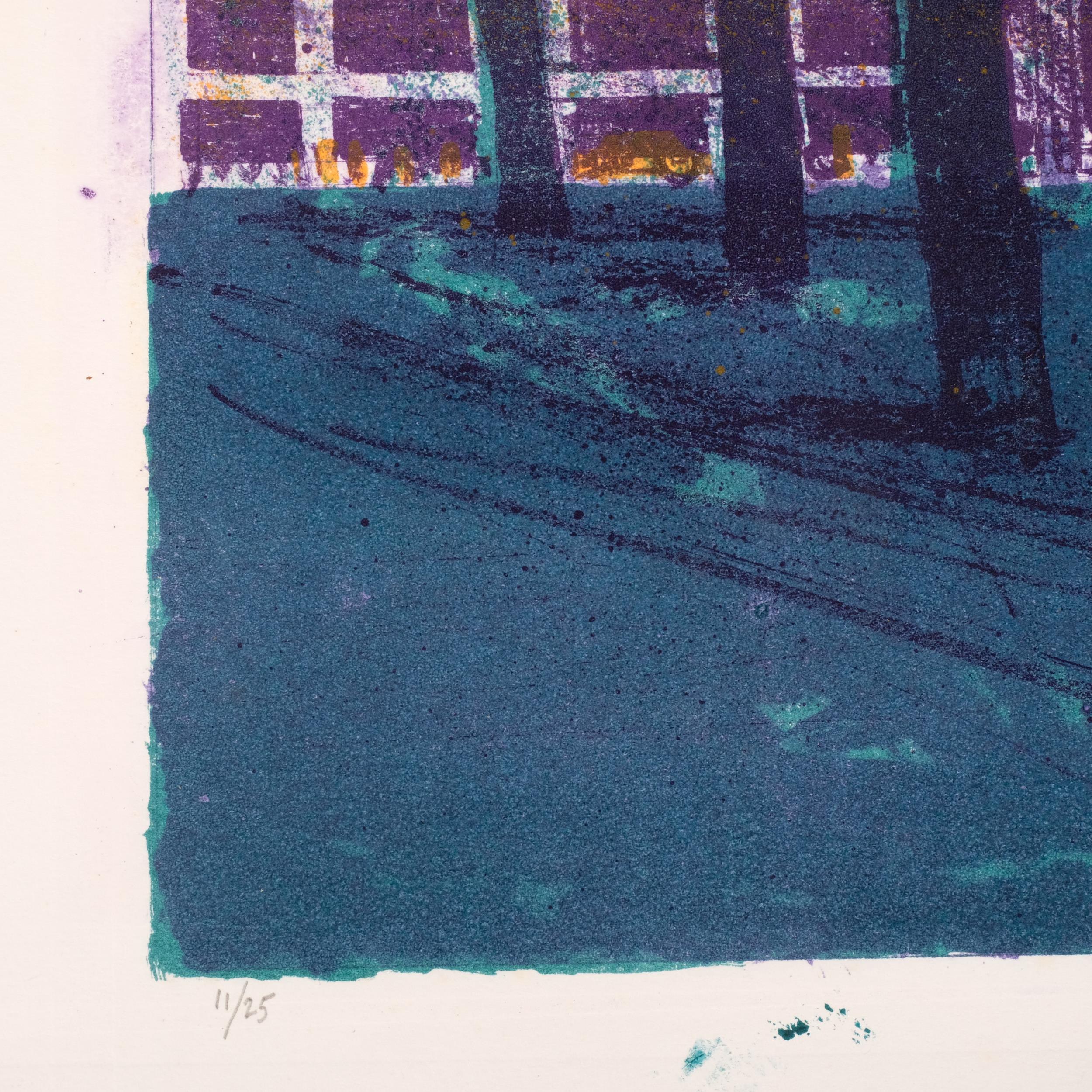 Robert Tavener, American Embassy, Grosvenor Square, lithograph, 1968, signed in pencil, no. 11/25, - Image 4 of 4