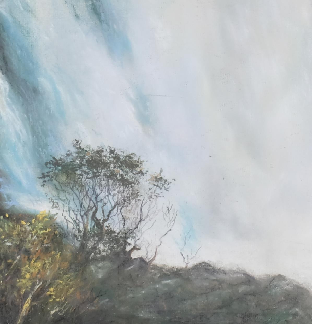 Joan Jocelyn, Victoria Falls, coloured pastels, signed, 65cm x 49cm, framed Good condition - Bild 3 aus 4