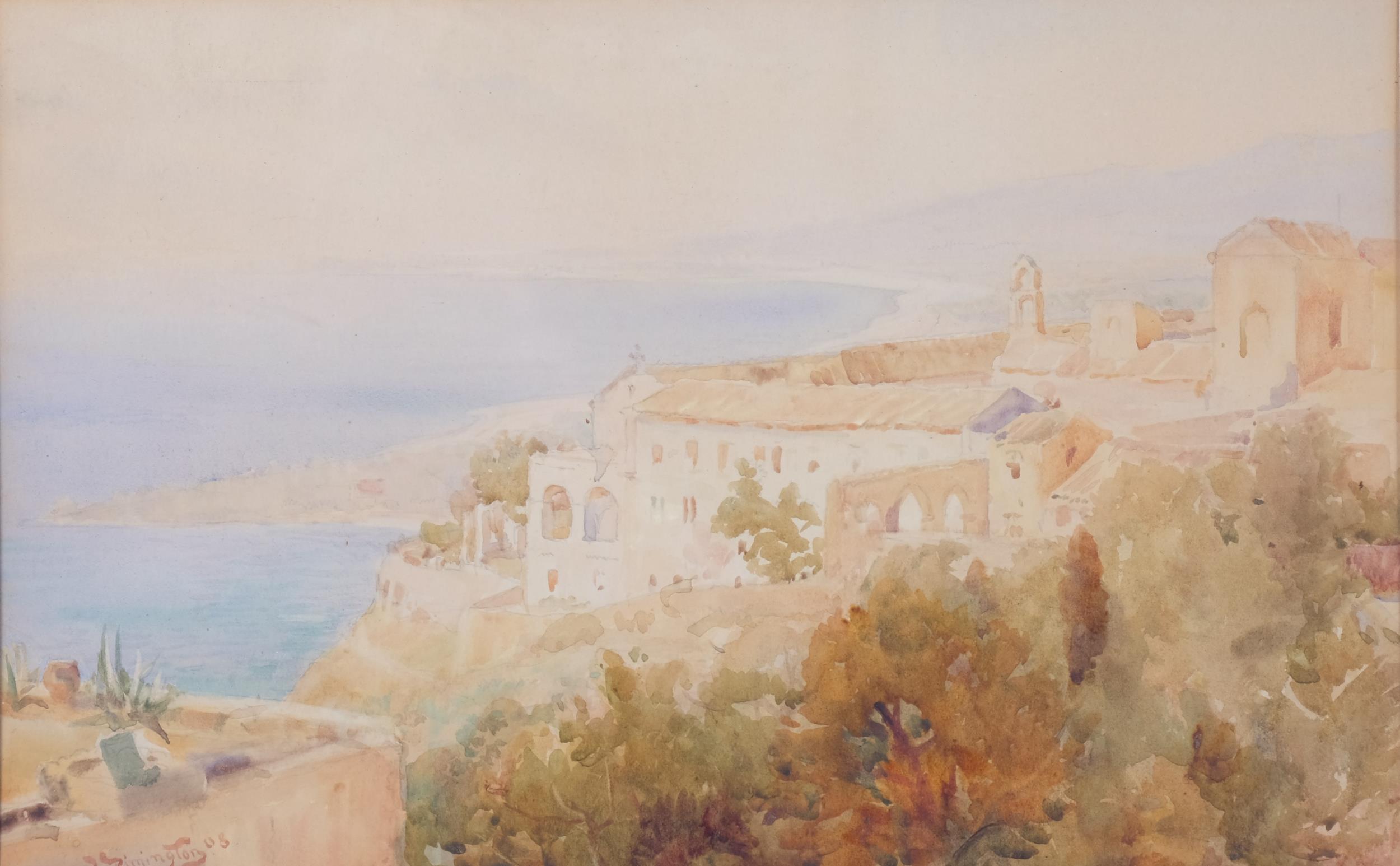 Alexander Rimington (1854 - 1918), pair of Continental scenes, watercolours, signed, 22cm x 34cm,