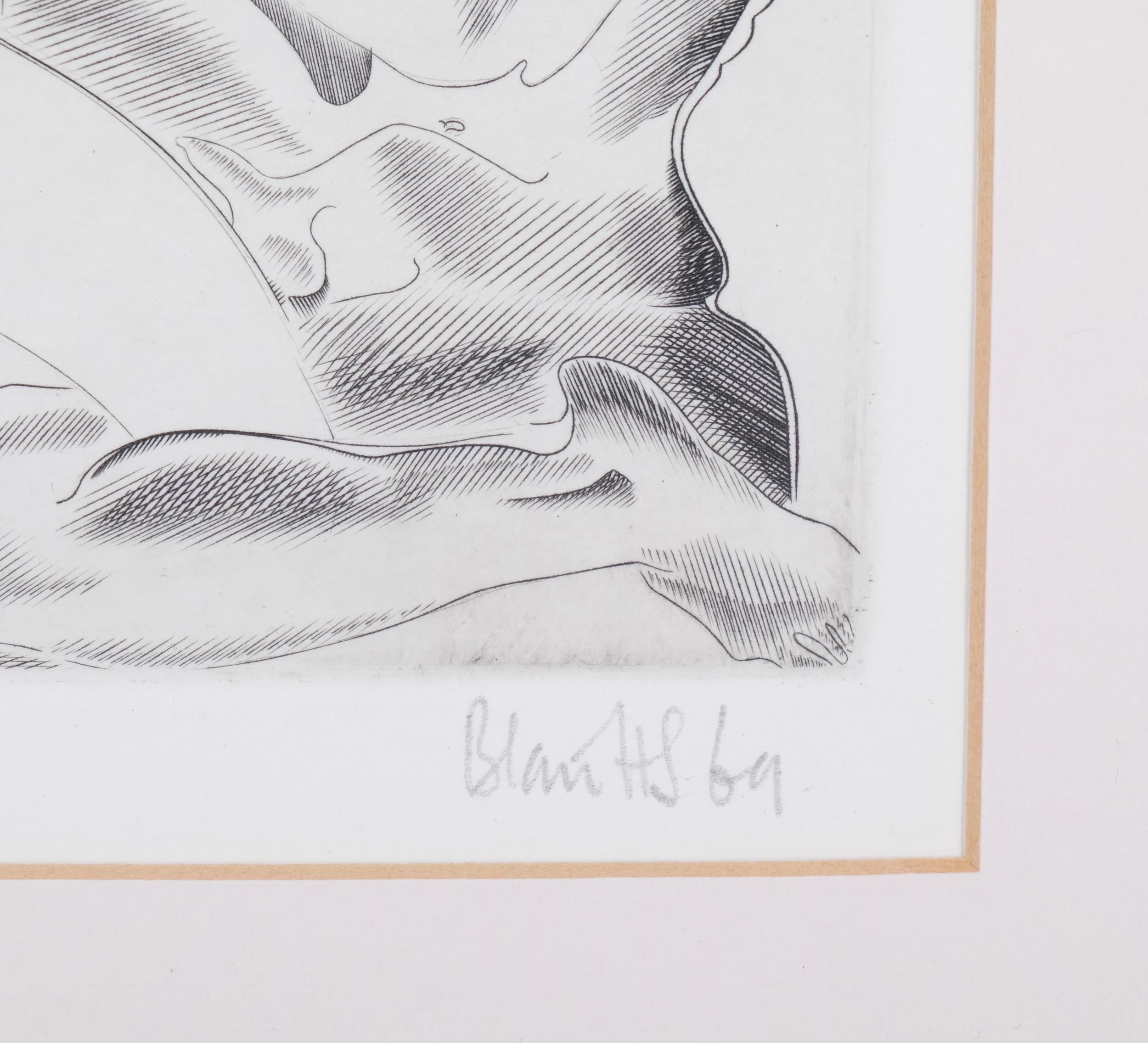 Blair Hughes-Stanton (1902-1981), signed limited edition wood engraving on paper, Realisation ( - Image 3 of 4