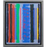 Theo Mendez (1934 - 1997), abstract composition, oil on canvas, signed on stretcher, 43cm x 36cm,