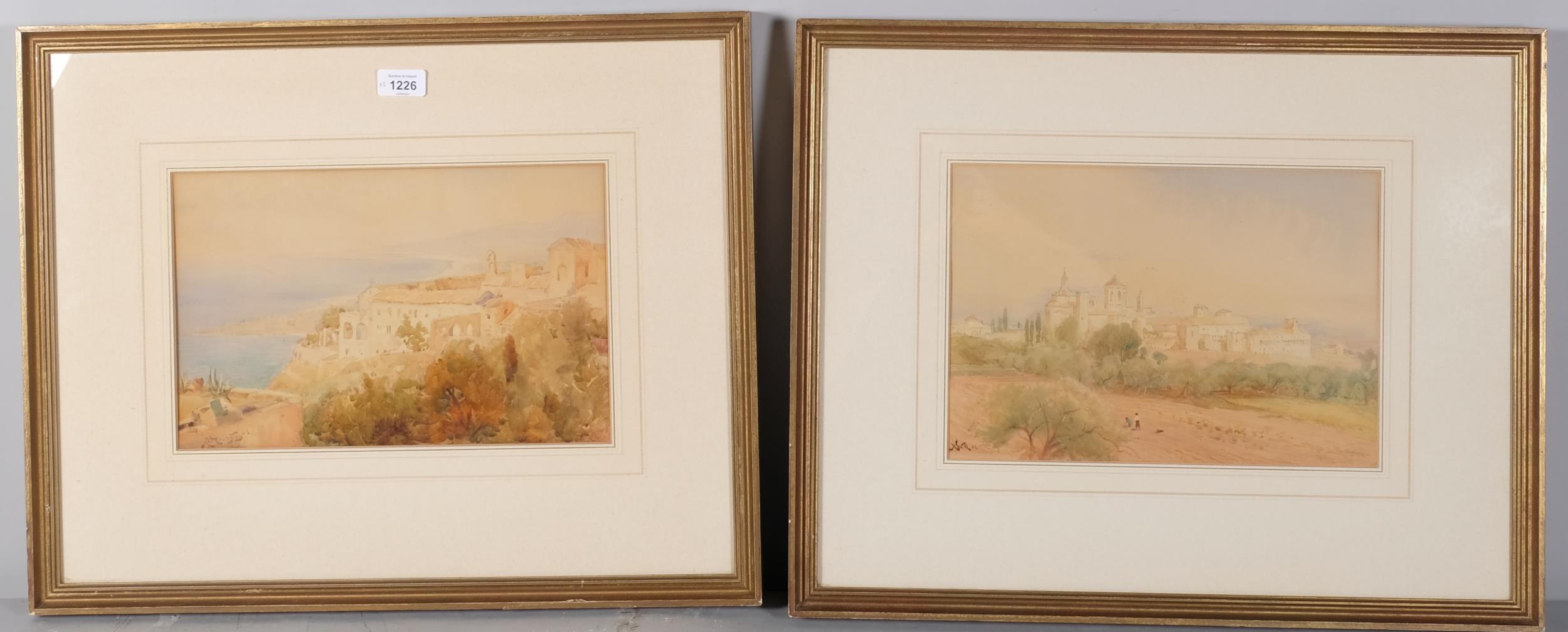 Alexander Rimington (1854 - 1918), pair of Continental scenes, watercolours, signed, 22cm x 34cm, - Bild 3 aus 4