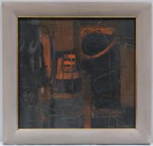 Ken Townsend (1931 - 1999), abstract composition, oil on board, signed, 55cm x 55cm, framed Good