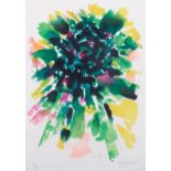 Alfred Manessier, abstract lithograph on honsho japon paper, signed in pencil, no. 4/30, sheet