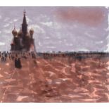 Bernard Cheese, Red Square, lithograph, signed in pencil, no. 15/30, sheet 56cm x 62cm Good