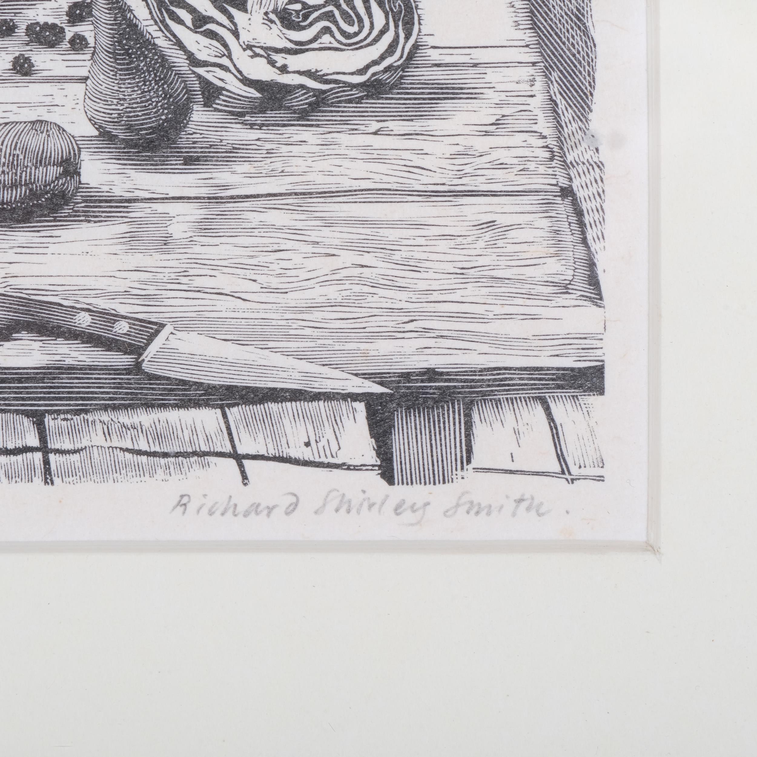 Richard Shirley-Smith (b.1935), limited edition wood engraving on paper, Kitchen Table, signed and - Image 3 of 4