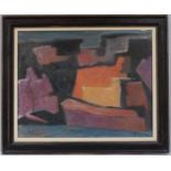 John Melville (1902 - 1986), abstract composition, oil on canvas, signed and dated 1965, 80cm x