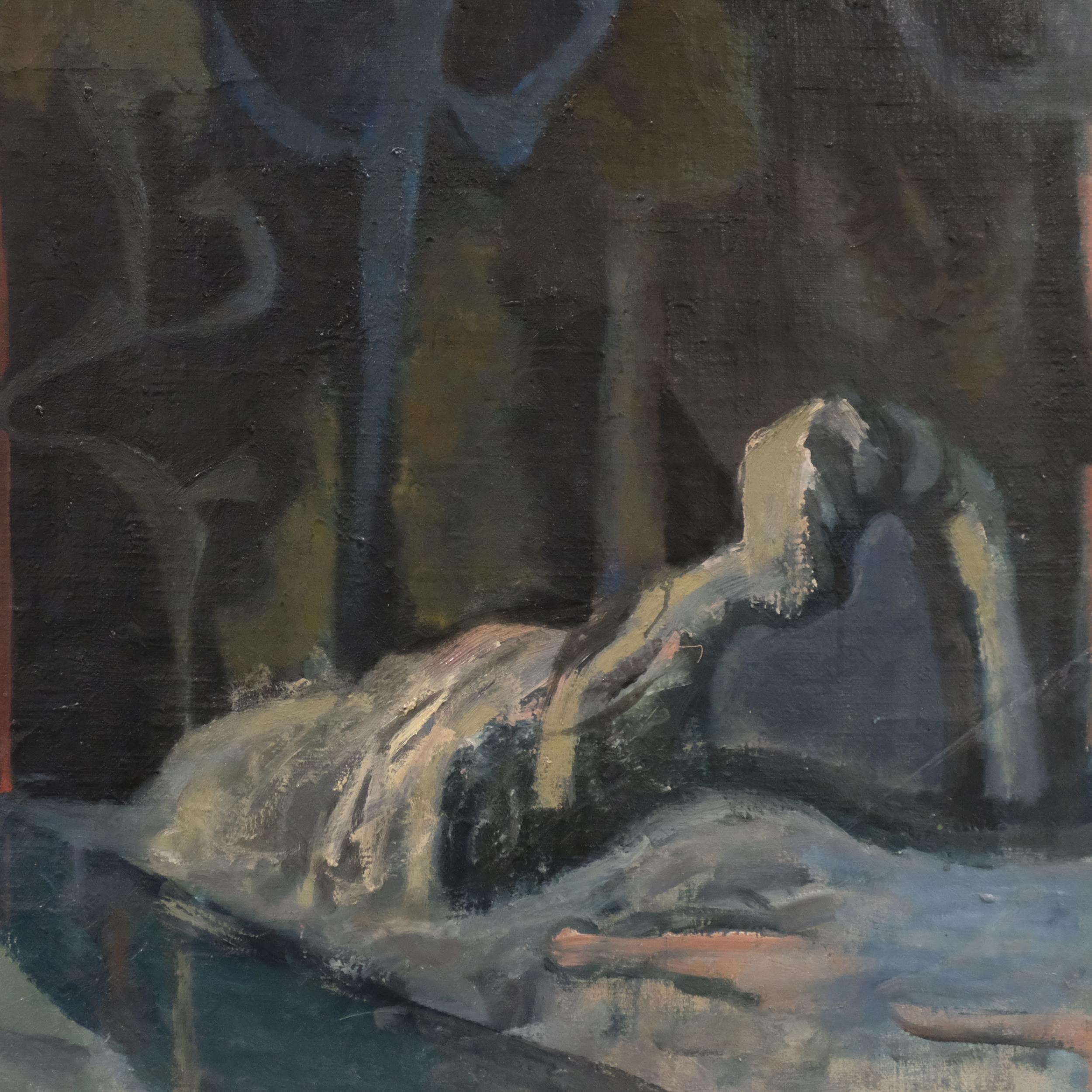 John Melville (1902 - 1986), The Lost River, oil on canvas, signed and dated 1961, 78cm x 76cm, - Image 2 of 4