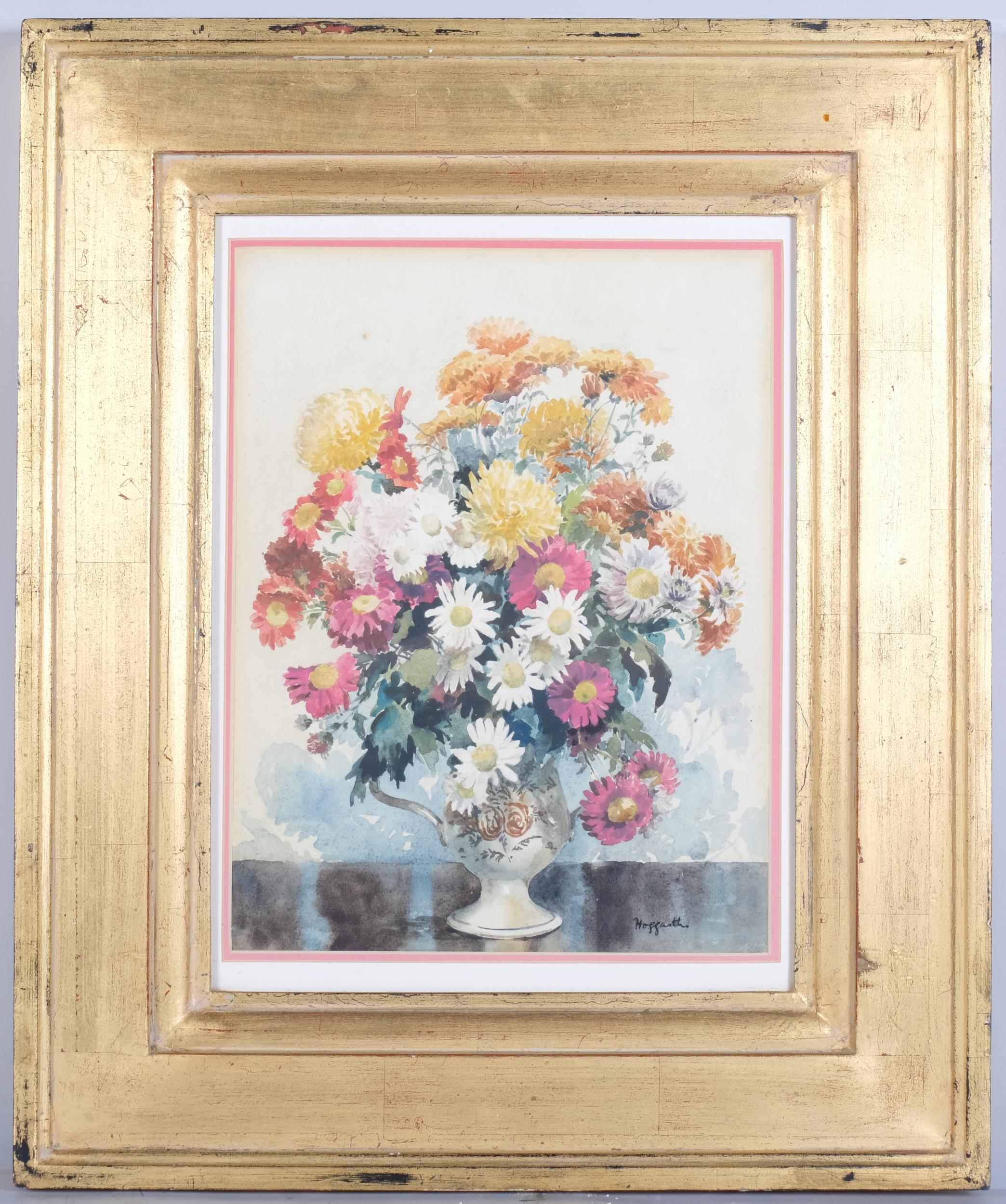 Arthur Hoggarth (1882 - 1964), still life, watercolour, signed, 40cm x 30cm, framed Several small