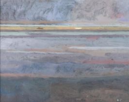 Gus Cummings (born 1943), seascape, oil on board, signed with monogram, inscribed on frame with date