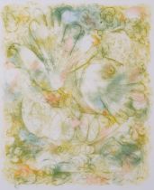 Kenneth Townsend (1931 - 1999), Birdbath, drypoint etching/watercolour, artist's proof, signed in