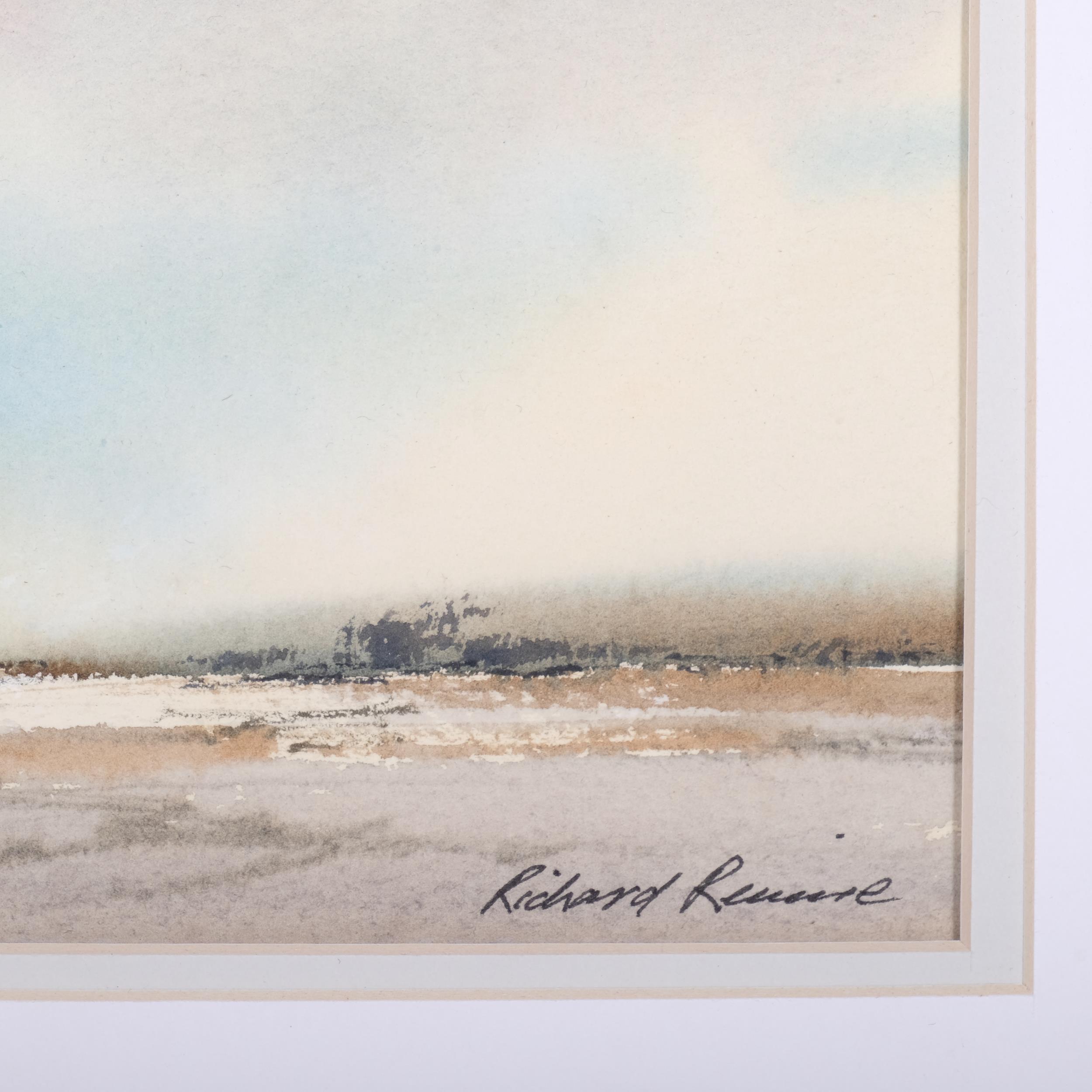 Richard Rennie (1932), watercolour on paper, Landscape with Clouds, signed lower right, 14cm x 24cm, - Image 3 of 4