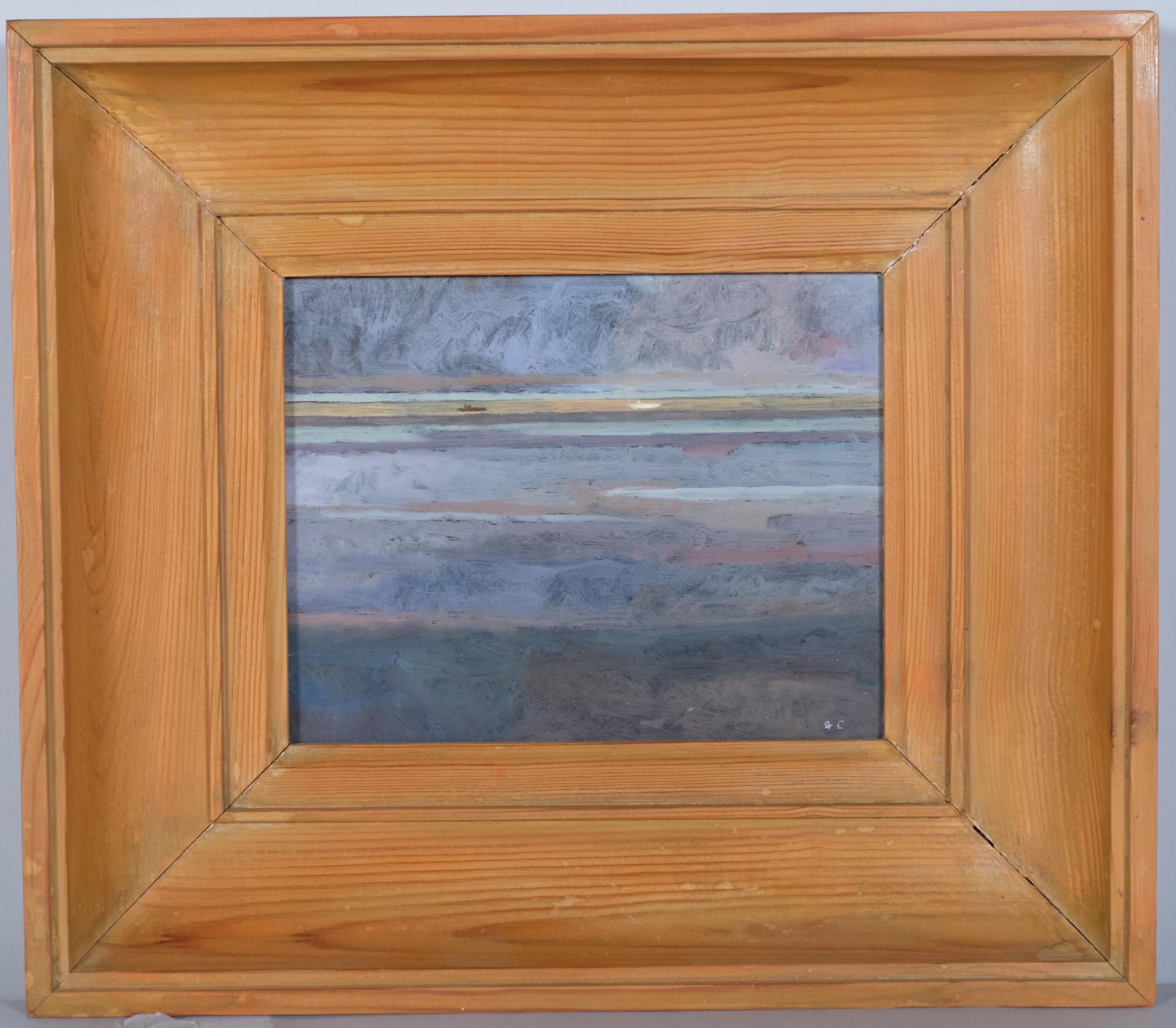 Gus Cummings (born 1943), seascape, oil on board, signed with monogram, inscribed on frame with date - Bild 2 aus 4