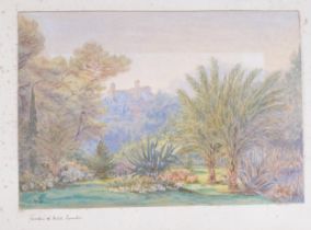 C M Hammersley, Grand Tour Period album of watercolours, circa 1890s, all signed with monograms CMG,