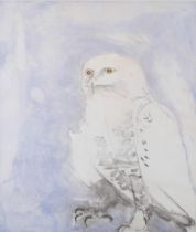 Elisabeth Frink (1930 - 1993), Snowy Owl, from Six Owls (1977), etching and aquatint in colours,