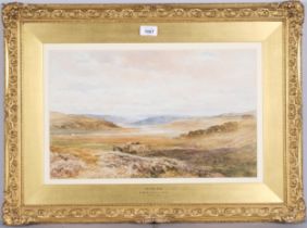 Edmund Wimperis (1835 - 1900), On The Exe, signed with monogram, 1887, 28cm x 46cm, framed Very good